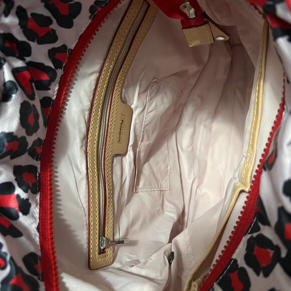 MZ Wallace Small Metro Convertible Backpack in Heart Leopard - Picture 4 of 5